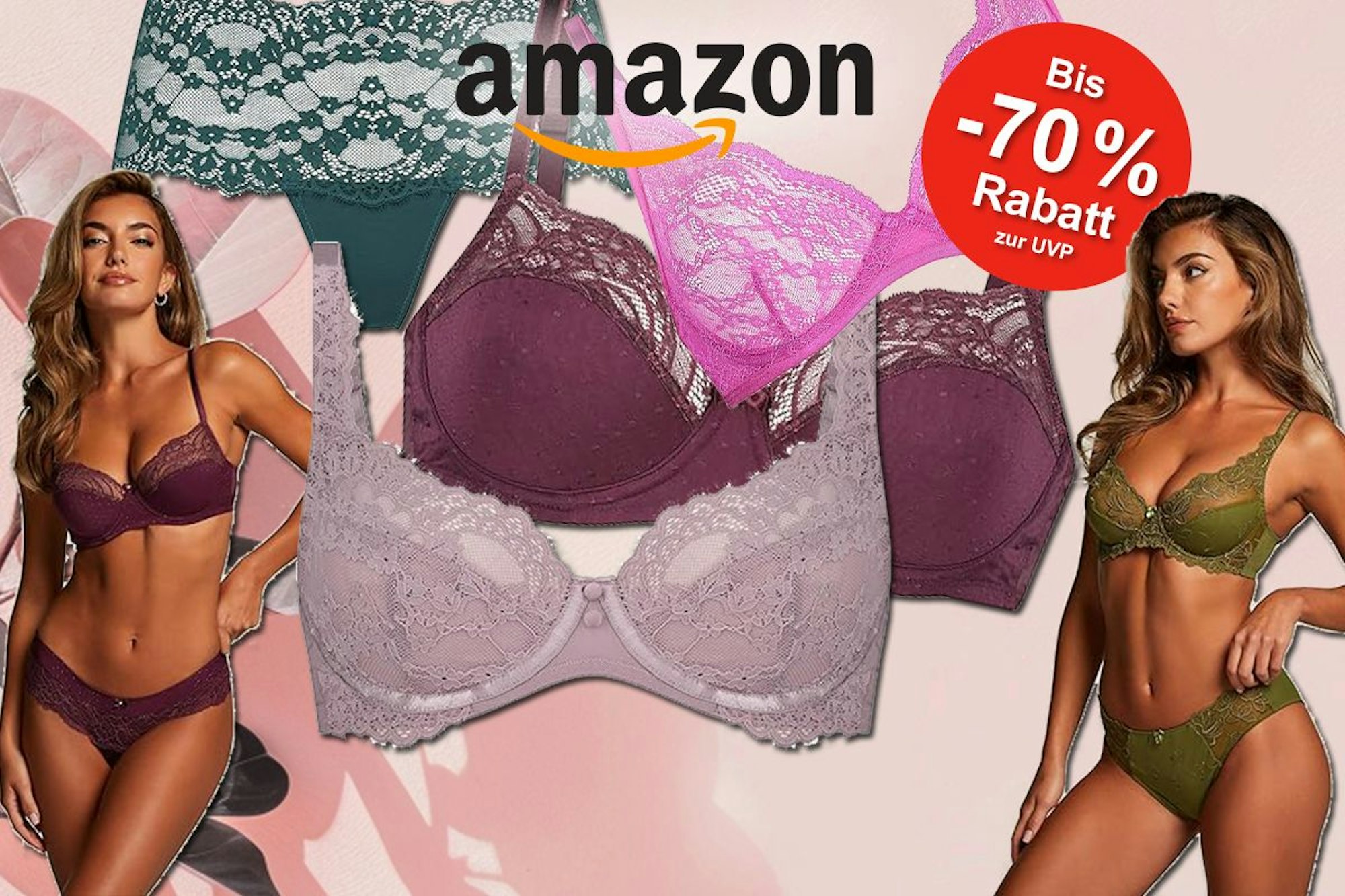 Hunkemöller Sale bei Amazon: Jetzt bis zu 70% auf BHs, Slips, Unterwäsche für Damen bei Amazon sparen