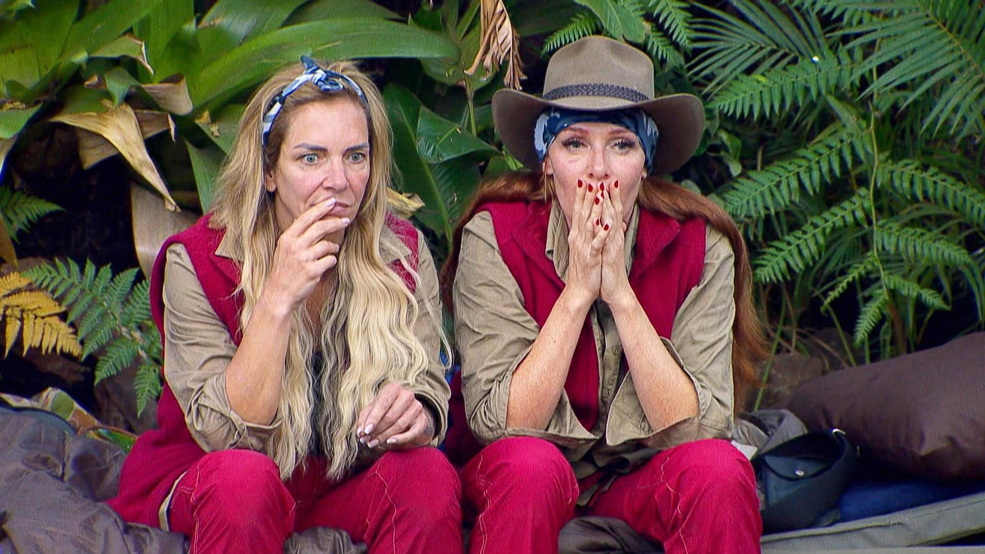 Danni (Daniela) Büchner und Georgina Fleur schauen schon am zweiten Tag im Dschungelcamp nicht glücklich aus – und jetzt zieht auch noch Elena Miras ein.