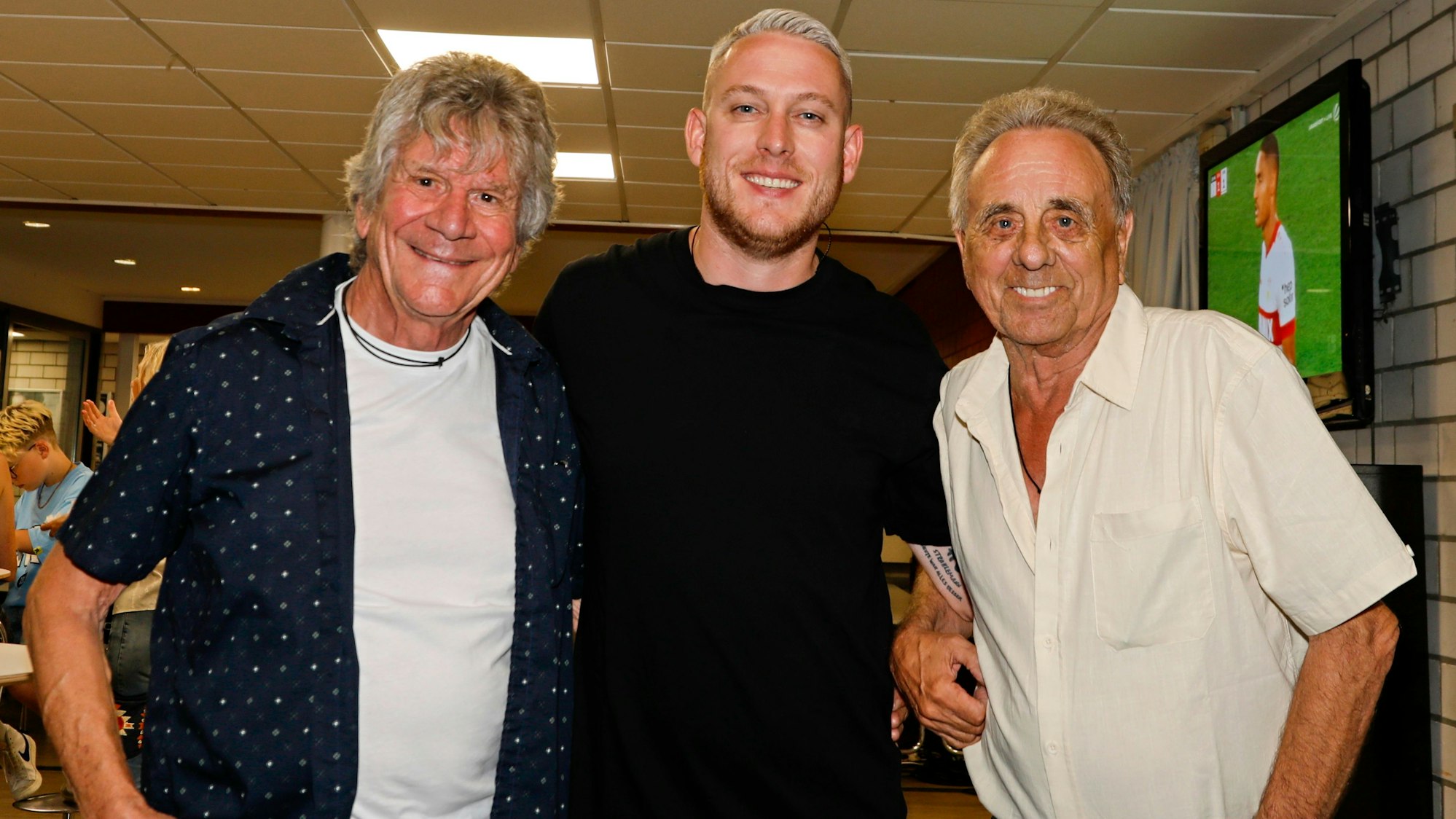 Bömmel Lückerath und Erry Stoklosa zusammen mit Mo-Torres.