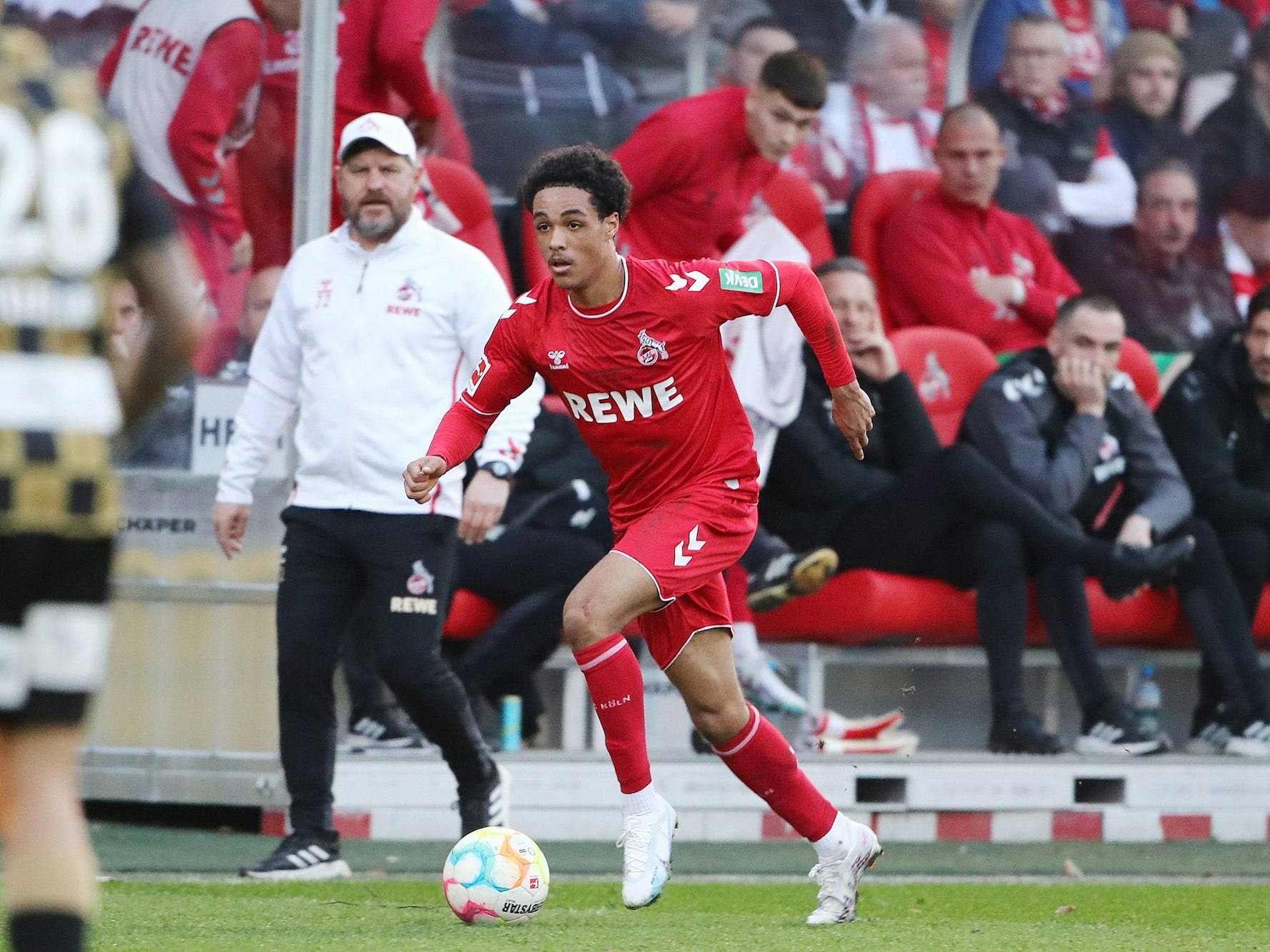 Ex-FC-Talent Tidiane Touré beim Maurice Banach Gedächtnisspiel am 23. März 2023 gegen St. Truiden.