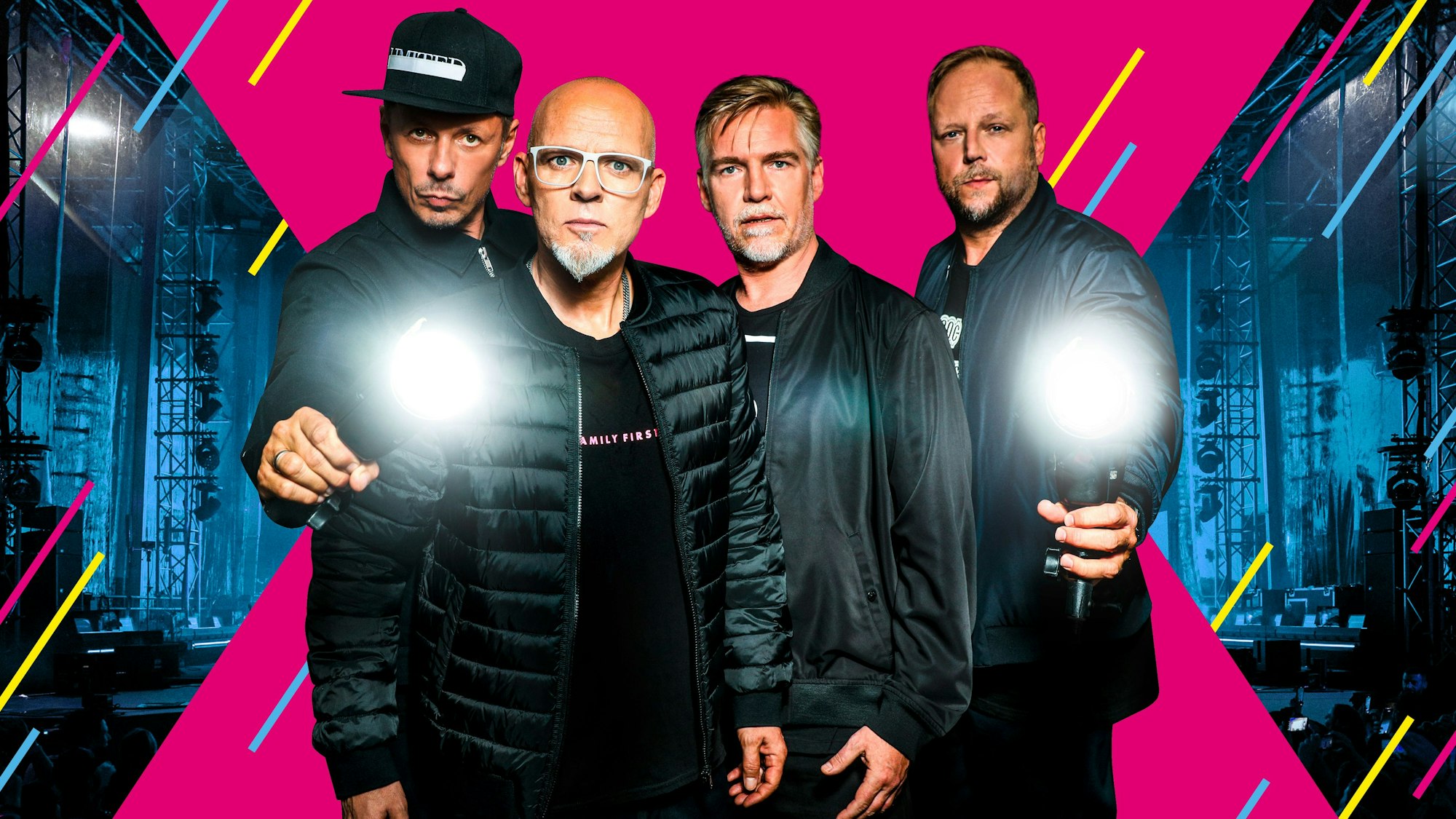 Bandfoto der Gruppe Die Fantastischen Vier.