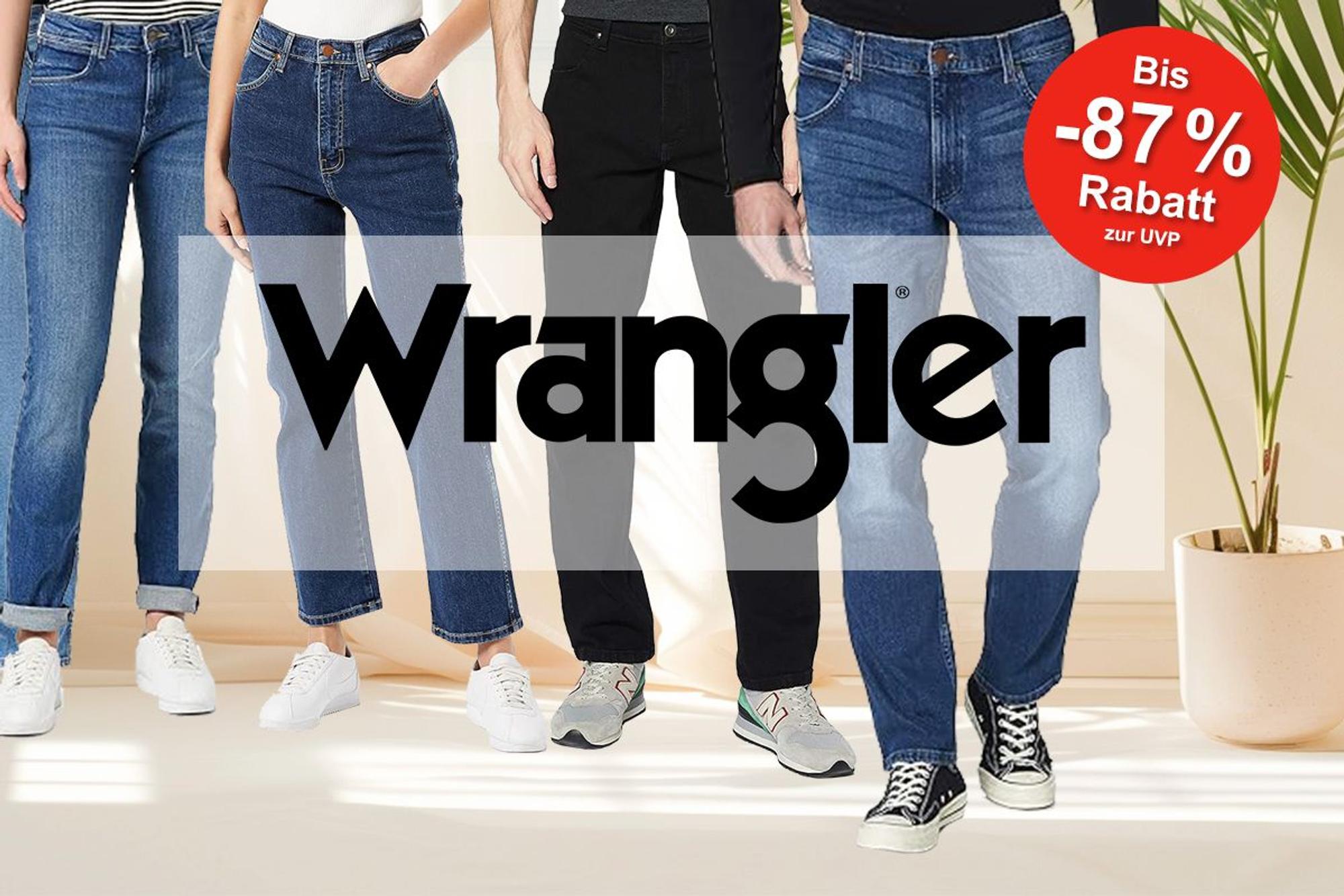 Wrangler Jeans Sommerschlussverkauf bei Amazon: Spare bis zu 87% auf deine Jeans-Hose der Marke Wrangler