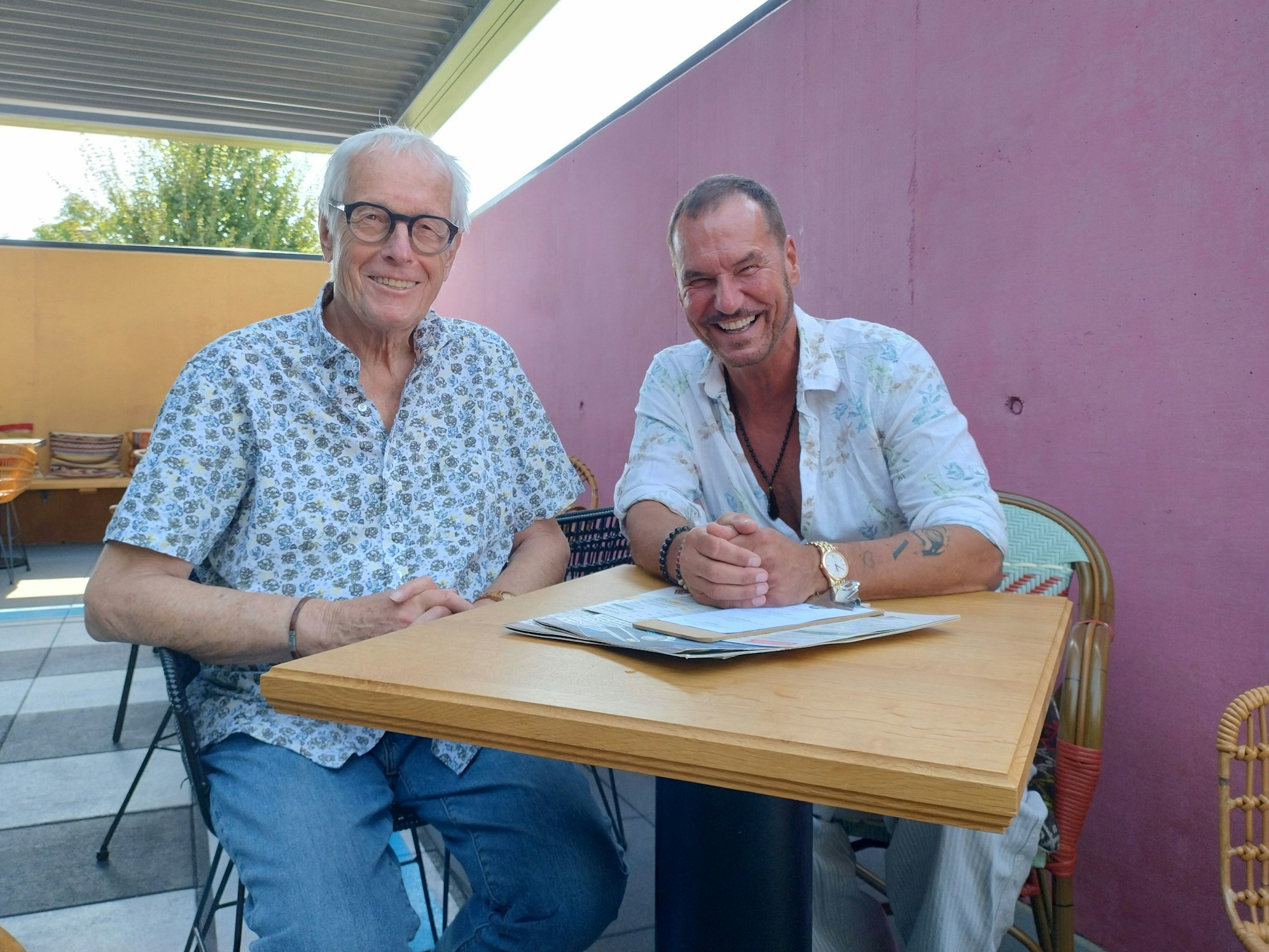 Silvan-Pierre Leirich und Horst Stellmacher Talk Sonntag-EXPRESS