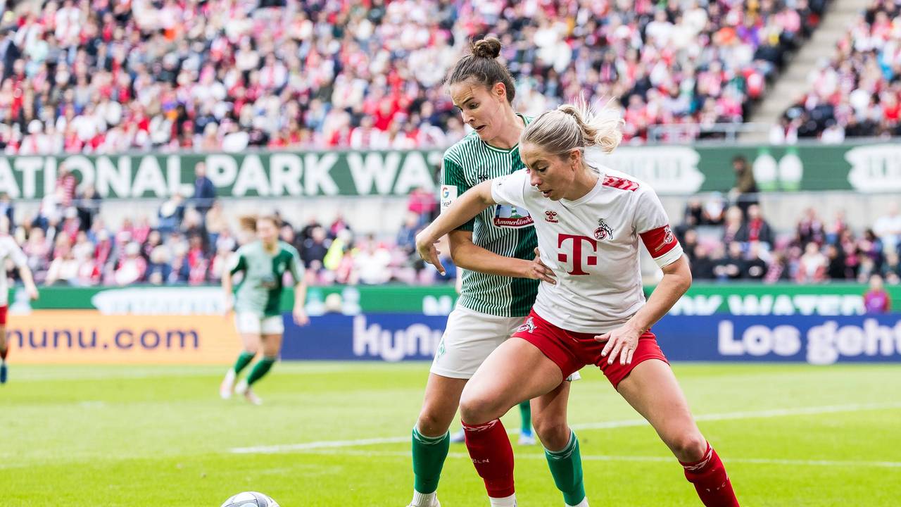Hanna Nemeth im Zweikampf mit Sharon Beck.