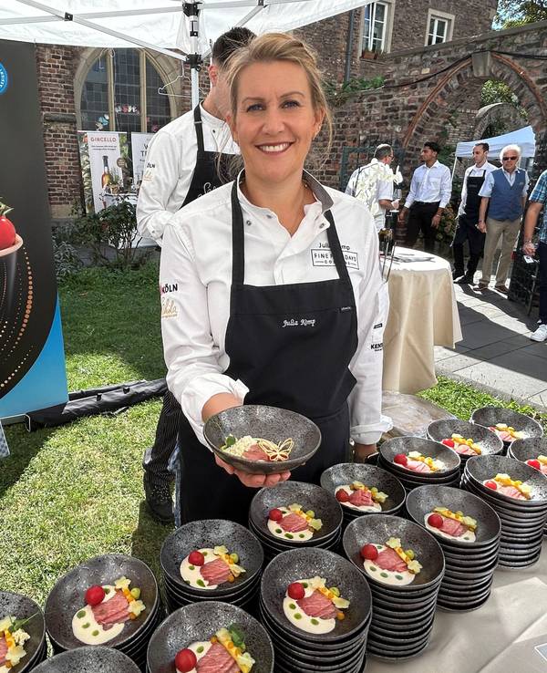 Julia Komp bei der Eröffnung der Fine Food Days.