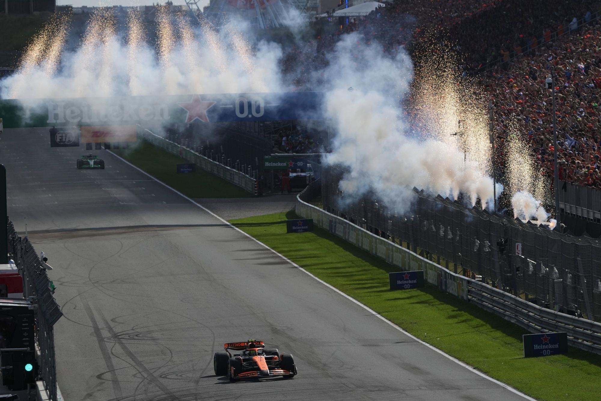 Lando Norris hat das Rennen in Zandvoort am Sonntag (25. August 2024) vor Max Verstappen gewonnen.