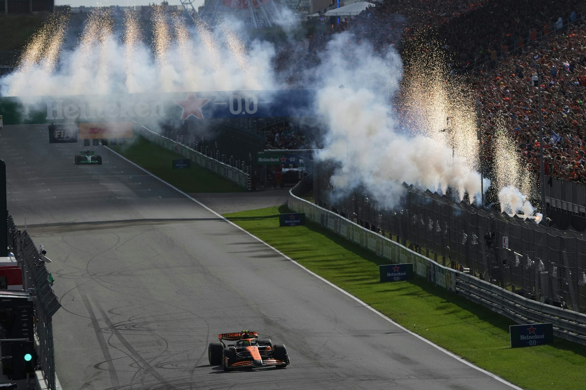 Lando Norris hat das Rennen in Zandvoort am Sonntag (25. August 2024) vor Max Verstappen gewonnen.