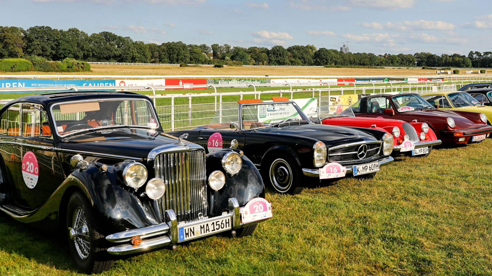 Die Oldtimer der Karnevalsrallye.