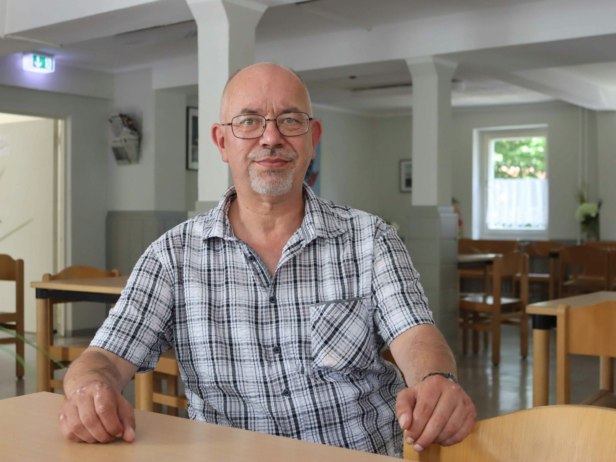 Thomas Donadt im Erik-Wickberg-Haus in Köln-Ehrenfeld.