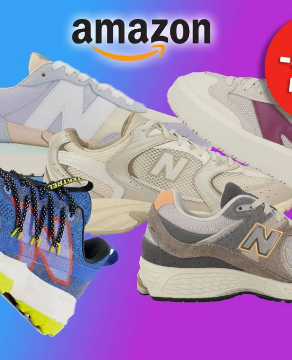 Auf dem Bild sind unterschiedliche Modelle in verschiedenen Farben von New Balance zu sehen.
