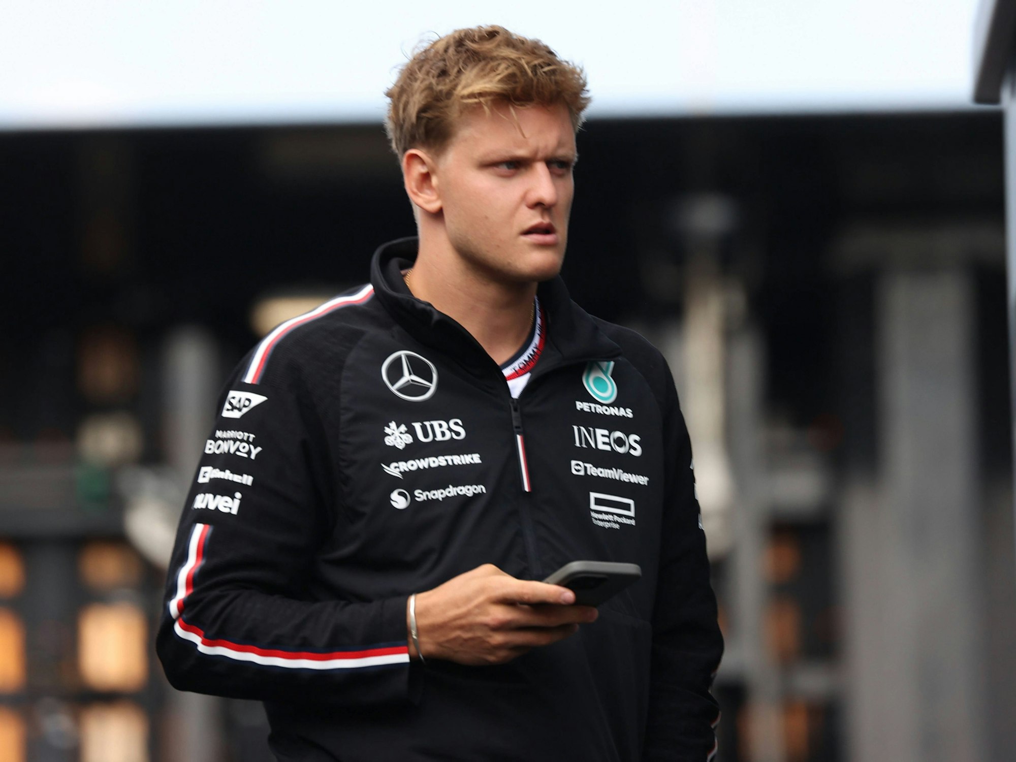 Mercedes-Ersatzpilot Mick Schumacher beim Großen Preis der Niederlande am Sonntag (25. August 2024) in Zandvoort.