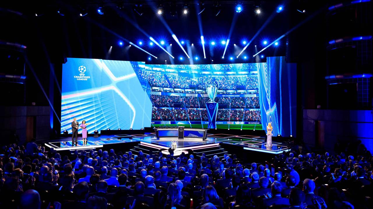 Die Zeremonie zur Champions-League-Auslosung in Monaco.