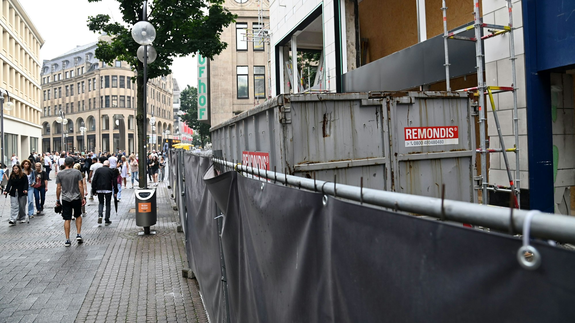 Blick auf die Schildergasse in Köln.
