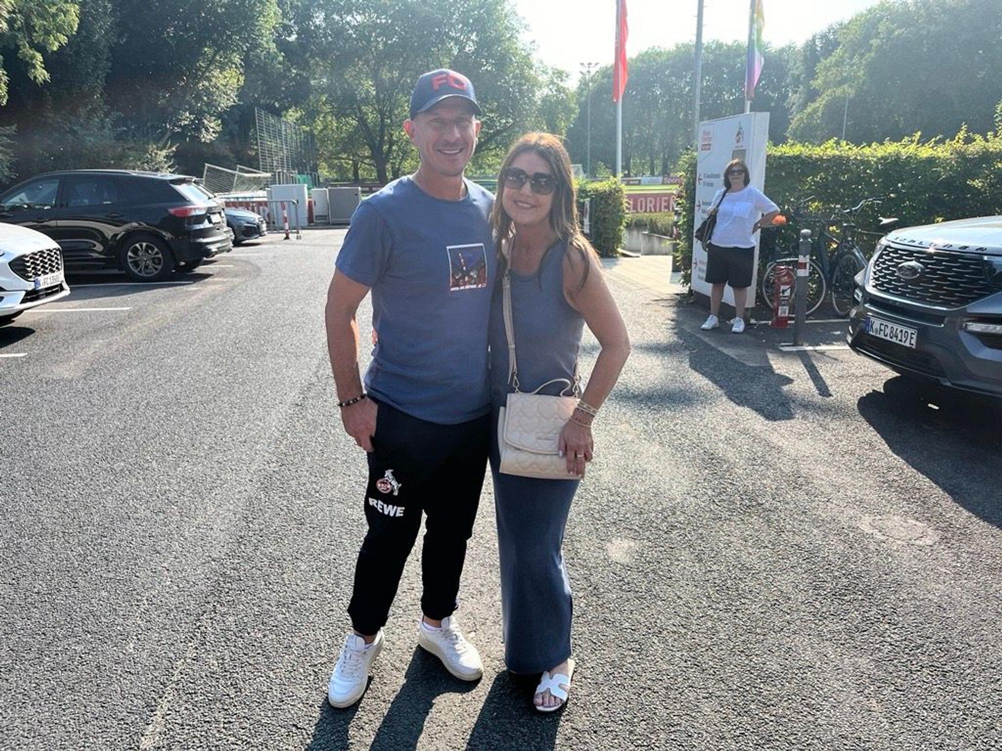 FC-Trainer Gerhard Struber am 31. August 2024 mit seiner Frau Lisa.