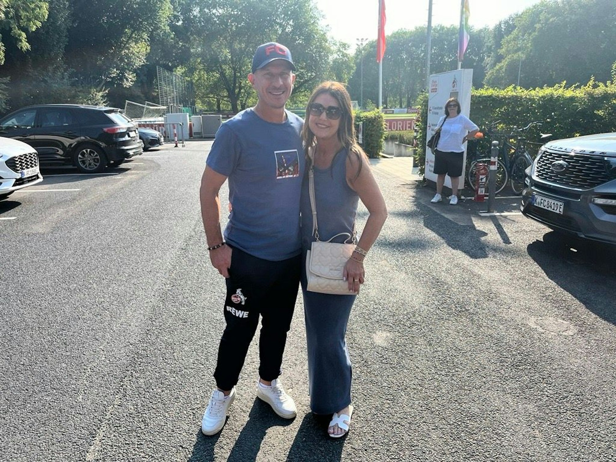 FC-Trainer Gerhard Struber am 31. August 2024 mit seiner Frau Lisa.