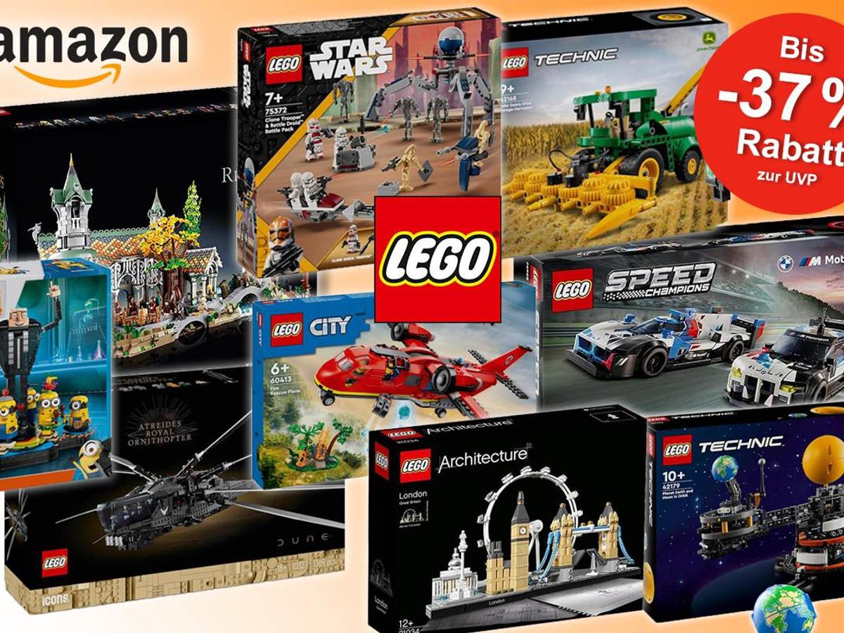 Lego Sets von Herr der Ringe, Architecture, Technic, Speed Champions, Lego City, Star Wars und Dune im Angebot.