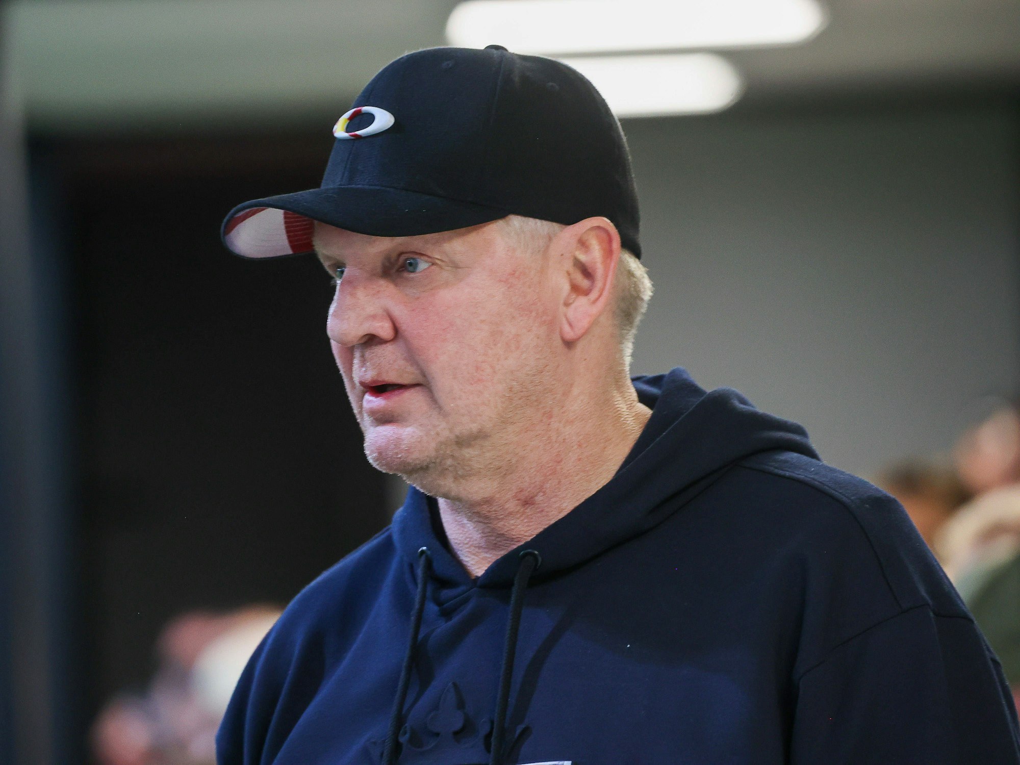 Stefan Effenberg am Rande der Kleinfeldliga „Baller League“