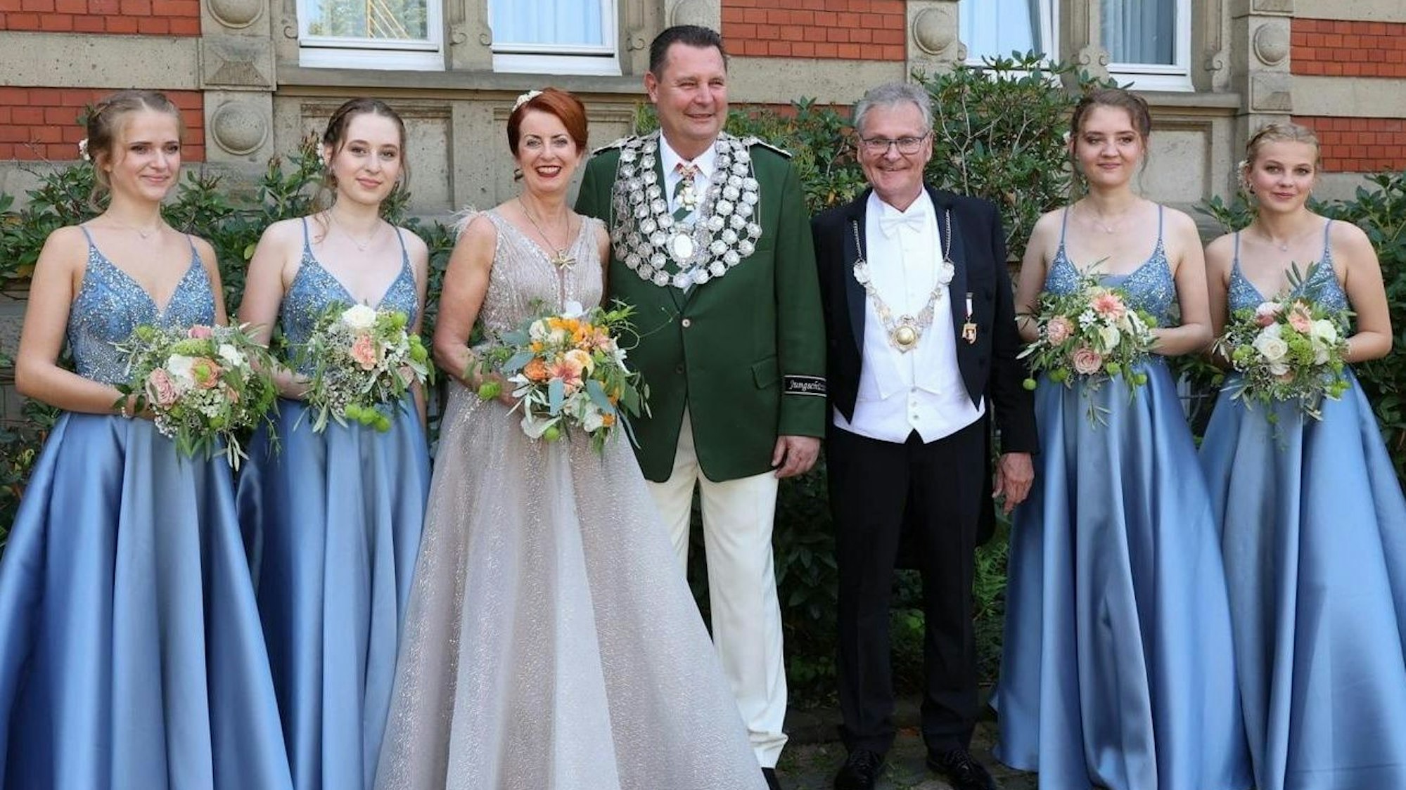 Rudi Schlott bei Landrat Hans-Jürgen Petrauschke.