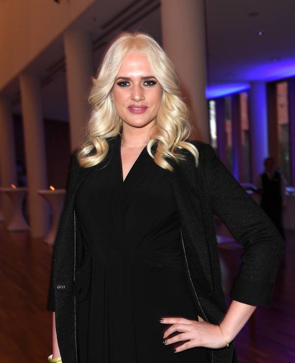 Sarah Knappik nimmt am 08.02.2017 in Berlin am Auftaktempfang zur 67. Berlinale der Produzentenallianz anlässlich des 150. Geburtstags von Carl Laemmle in Landesvertretung Baden-Württemberg teil.