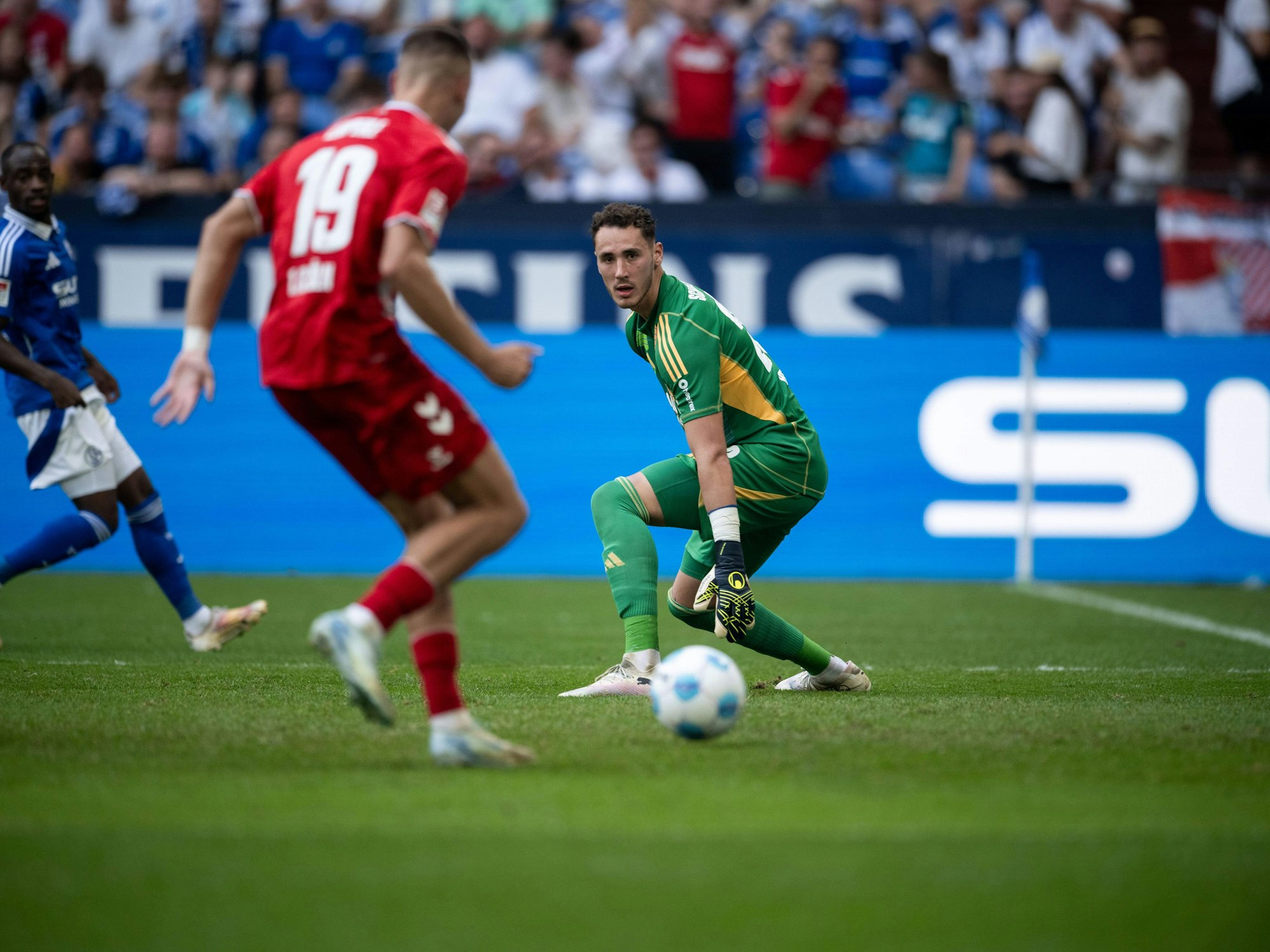 Tim Lemperle trifft zum 3:0 des 1. FC Köln auf Schalke.