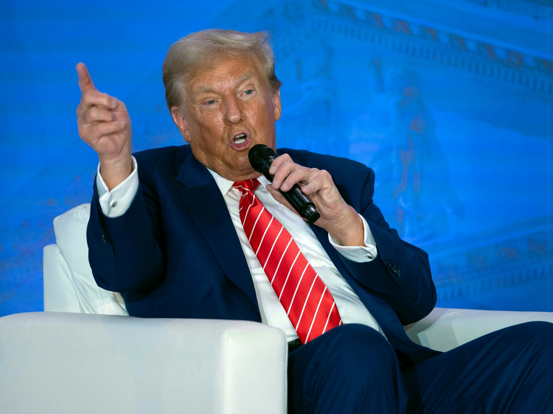 Donald Trump Ende August in Washington: Es kommen immer mehr Zweifel am Gesundheitszustand des Präsidentschaftskandidaten auf.