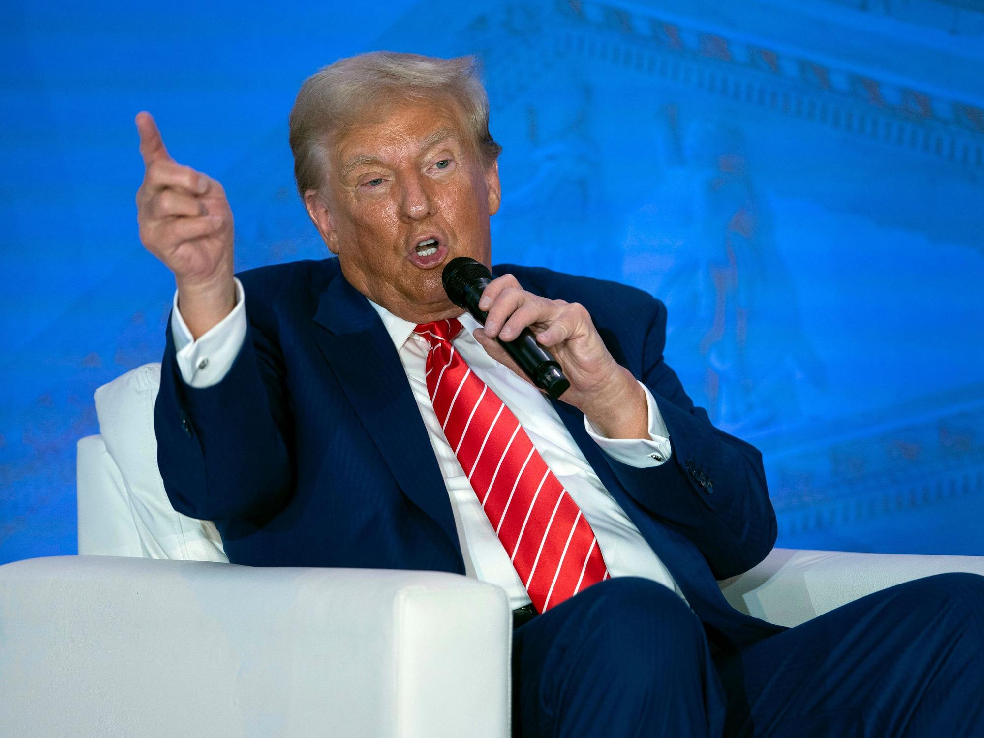 Donald Trump Ende August in Washington: Es kommen immer mehr Zweifel am Gesundheitszustand des Präsidentschaftskandidaten auf.