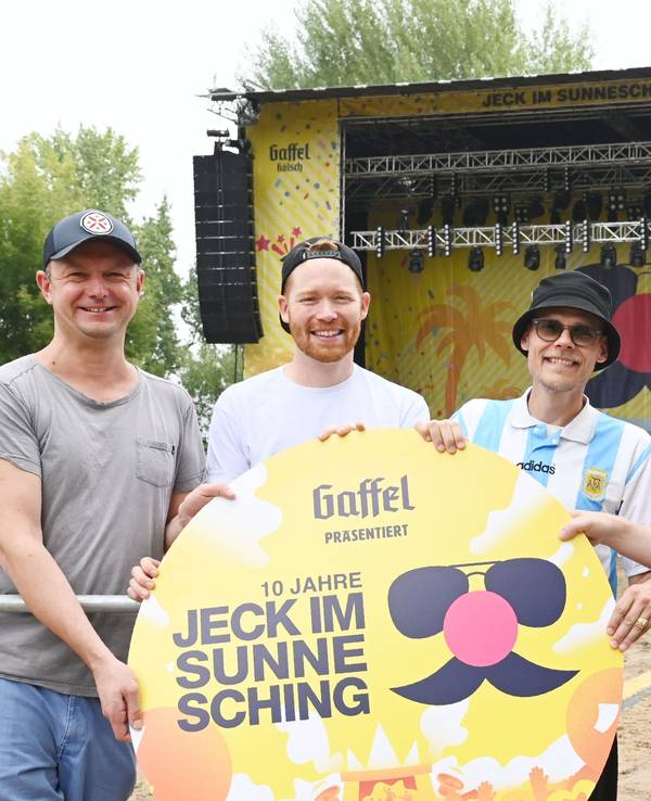 PK zu Jeck im Sunnesching mit Jochen Gasser, Nils Schreiber, Oliver Niesen und Thomas Deloy.
