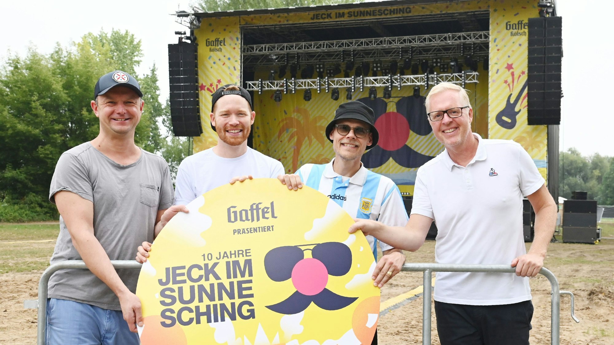 PK zu Jeck im Sunnesching mit Jochen Gasser, Nils Schreiber, Oliver Niesen und Thomas Deloy.