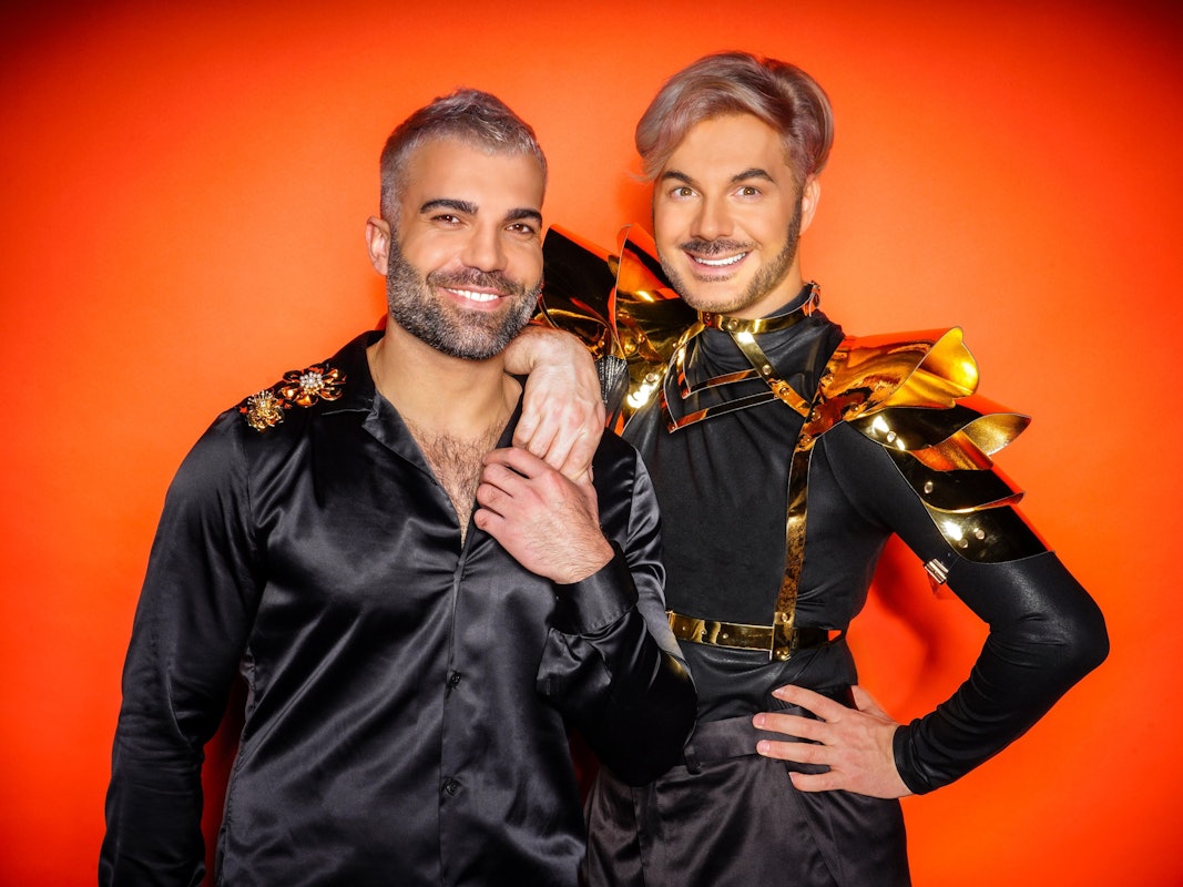 Rafi Rafi Rachek und Sam Dylan (hier zu sehen beim Fotoshooting für das „Sommerhaus der Stars“) nehmen sich der großen Herausforderung im „Sommerhaus der Stars“ an.