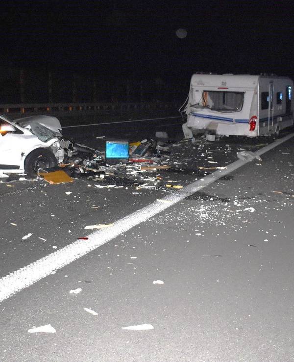 Ein Unfall auf der A1