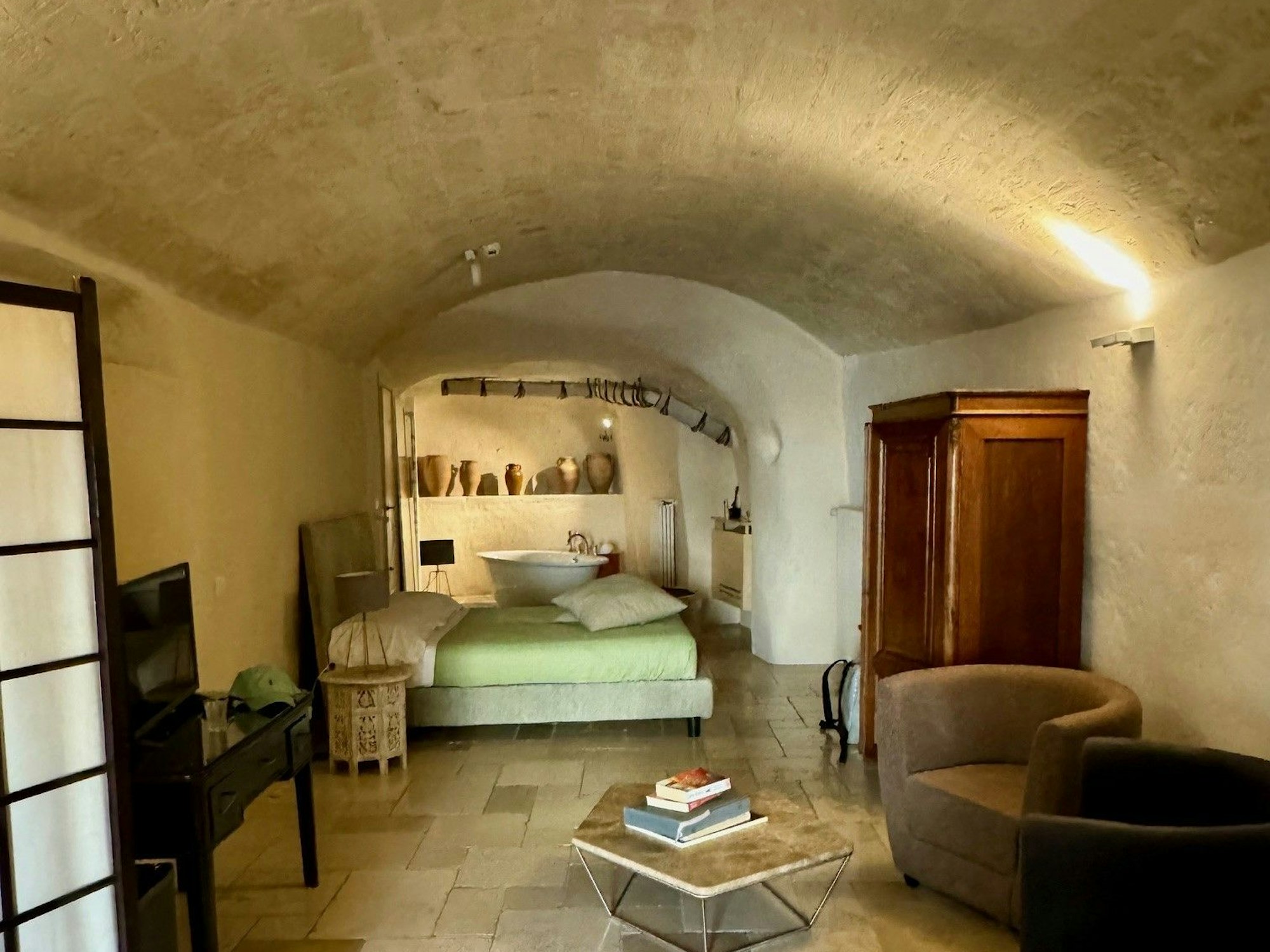 Eine für die Felsenstadt Matera typische „Sassi“.