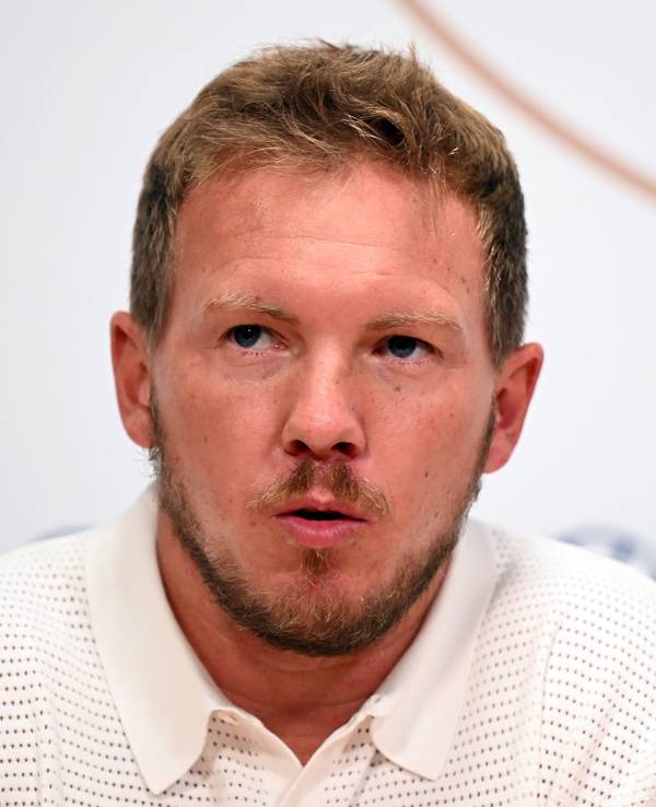 Bundestrainer Julian Nagelsmann während der Pressekonferenz vor dem Spiel.