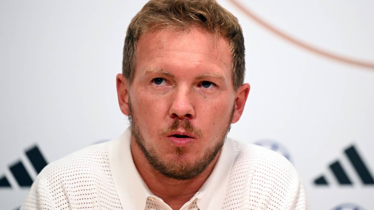 Bundestrainer Julian Nagelsmann während der Pressekonferenz vor dem Spiel.