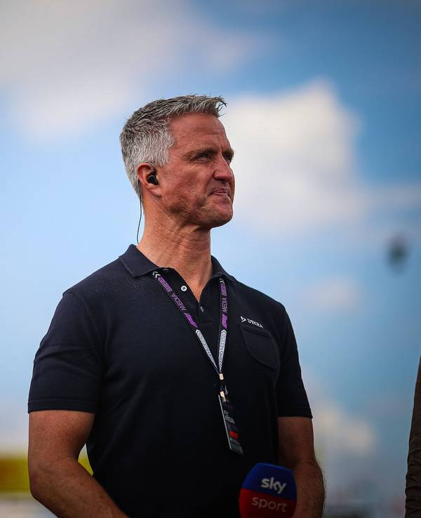 Ralf Schumacher als Sky-Experte auf der Rennstrecke.