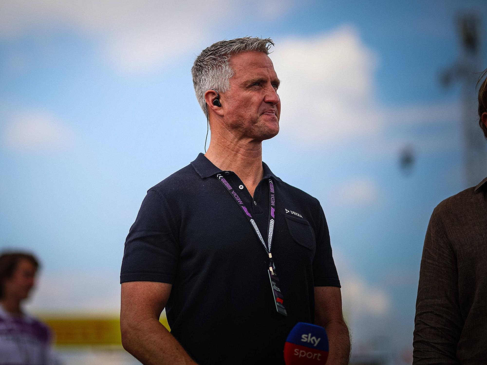 Ralf Schumacher als Sky-Experte auf der Rennstrecke.