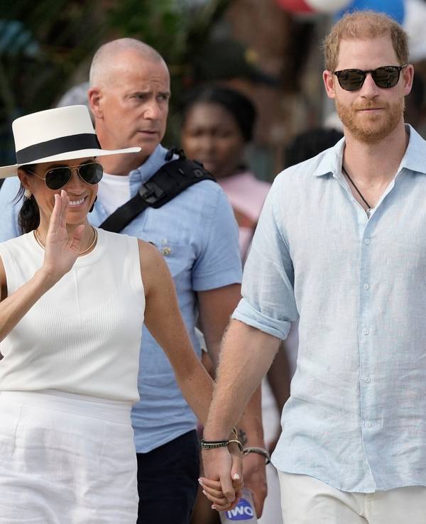 Prinz Harry und Meghan im August zu Besuch in San Basilio de Palenque.
