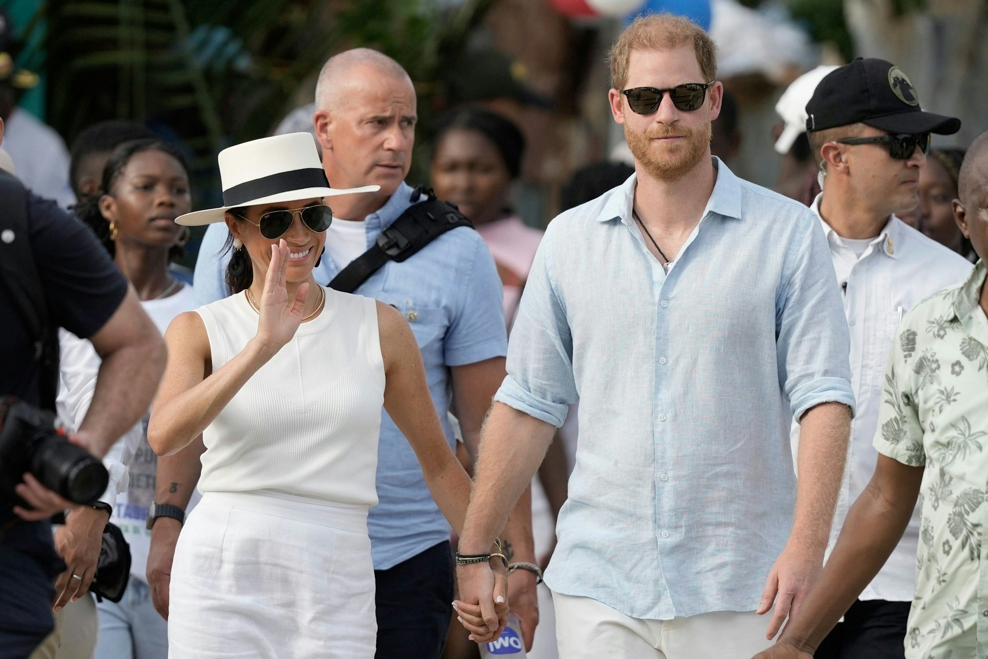 Prinz Harry und Meghan im August zu Besuch in San Basilio de Palenque.