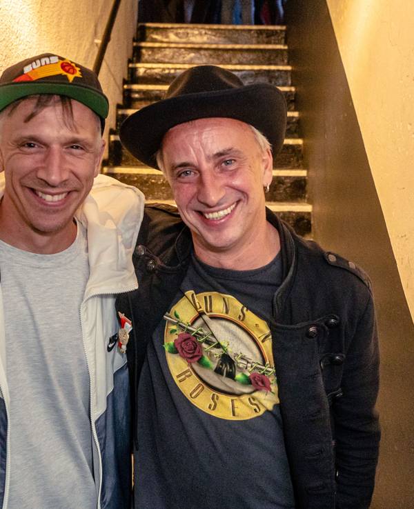Basti Campmann mit Stefan Knittler.