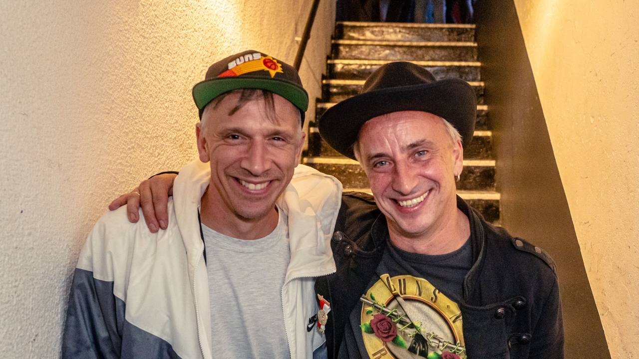 Basti Campmann mit Stefan Knittler.