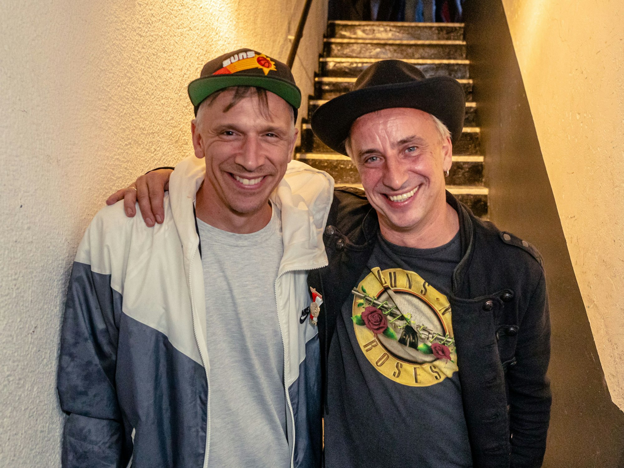 Basti Campmann mit Stefan Knittler.