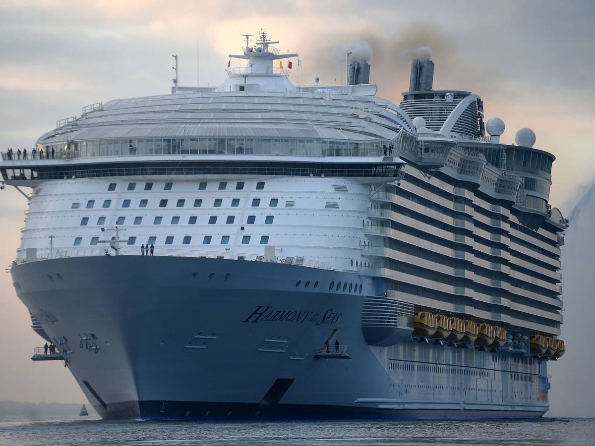 Das Kreuzfahrtschiff Harmony of the Seas der Reederei Royal Caribbean.