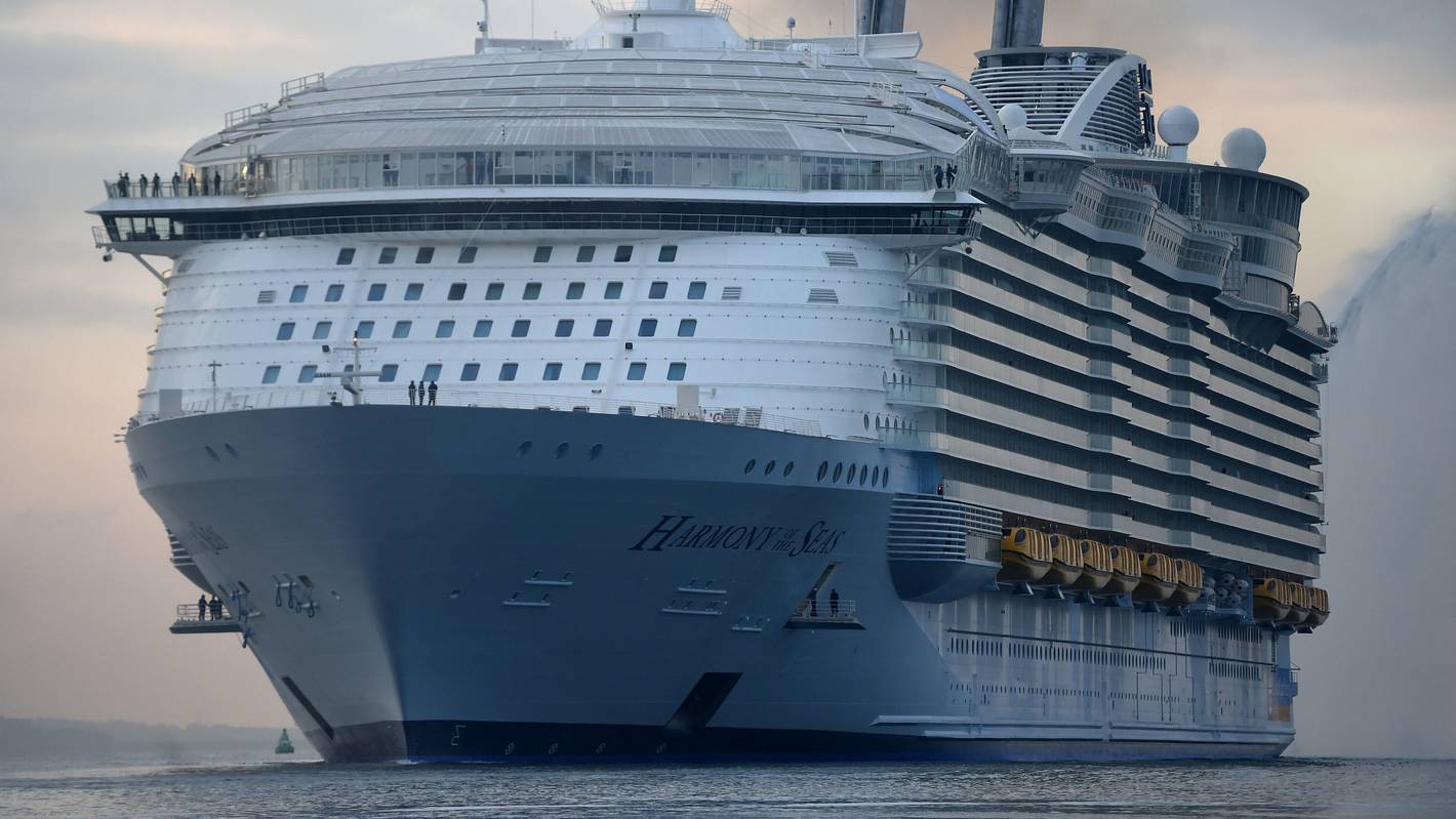 Das Kreuzfahrtschiff Harmony of the Seas der Reederei Royal Caribbean.