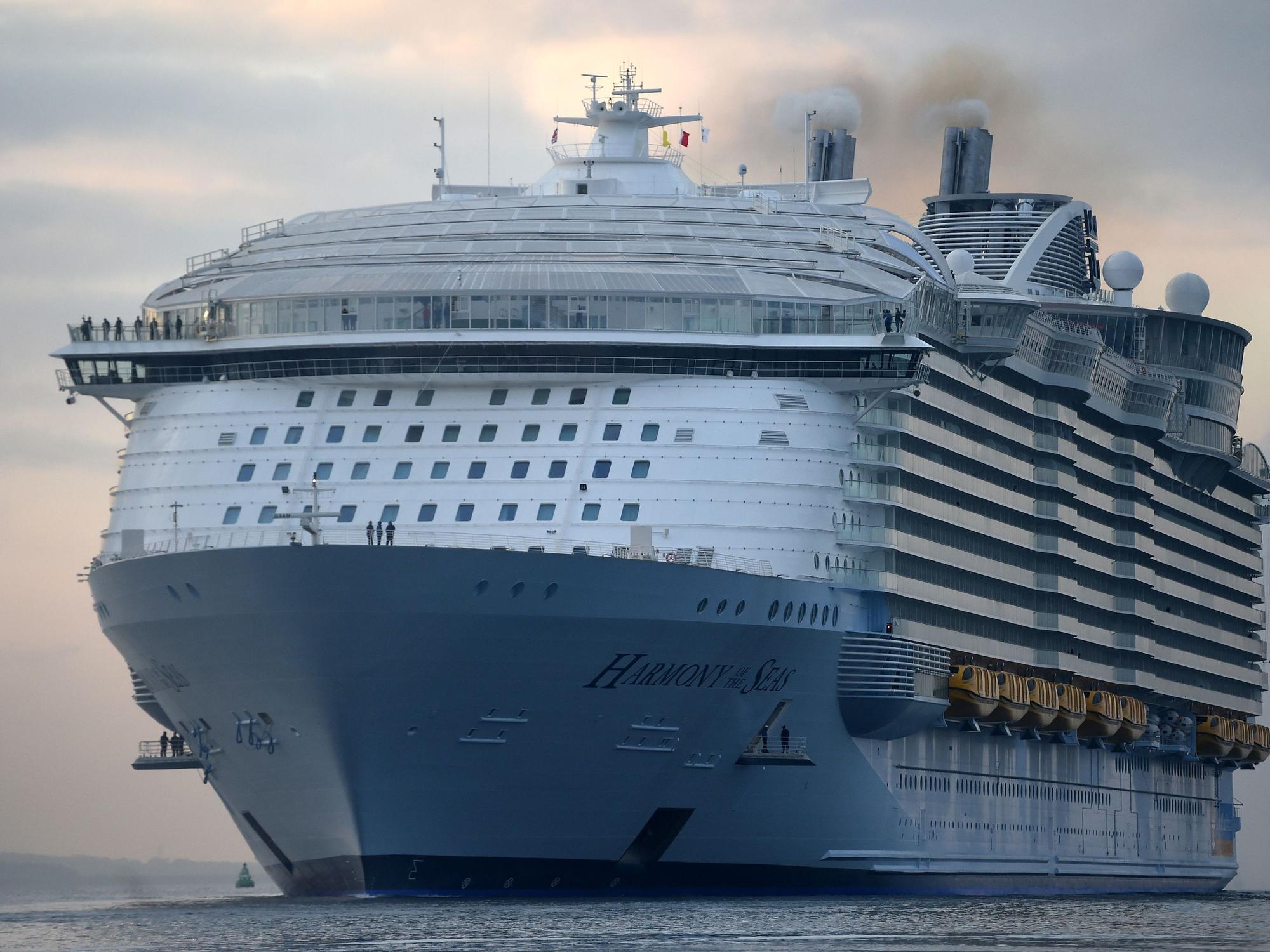 Das Kreuzfahrtschiff „Harmony of the Seas“ der Reederei Royal Caribbean.