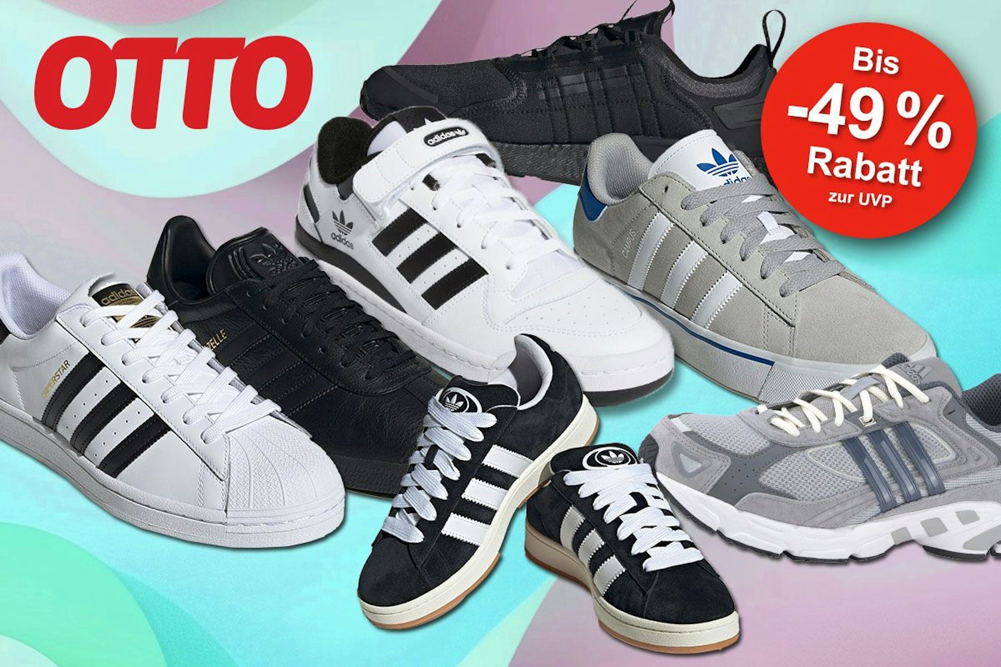 Mega adidas Sneaker Deals im OTTO Sale Jetzt bis 49 Rabatt darunter Gazelle Superstars Campus und mehr im Angebot Express