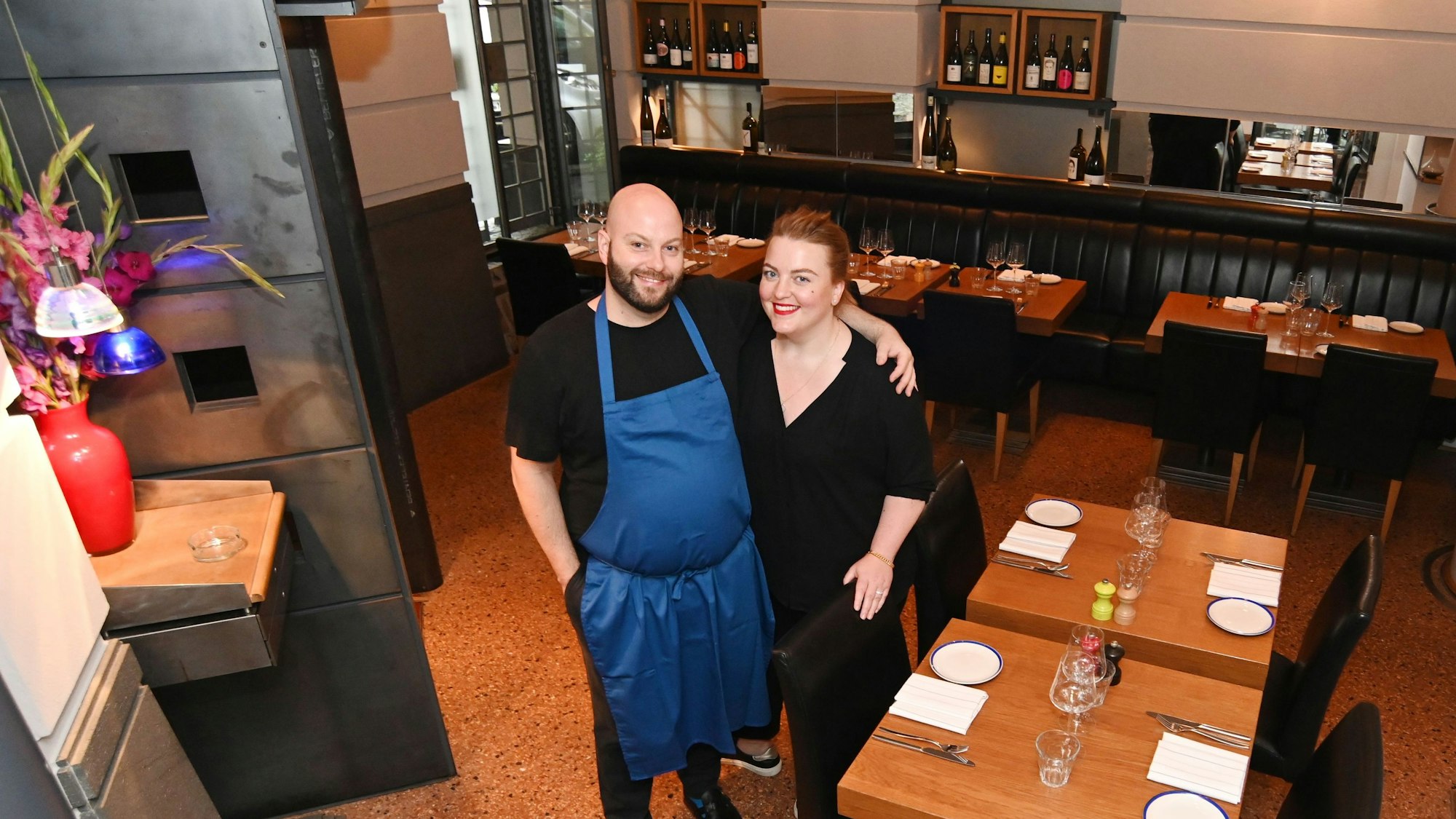 Stephanie und Daniel Lengsfeld eröffnen das Weinbistro und Restaurant L'escalier auf der Brüsseler Straße.