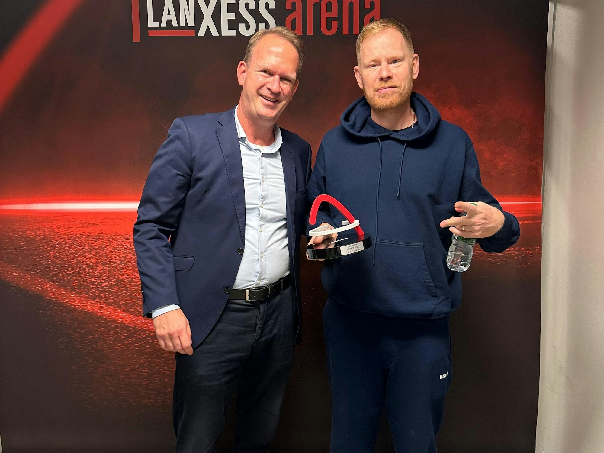 Stefan Löcher mit Peter Fox.