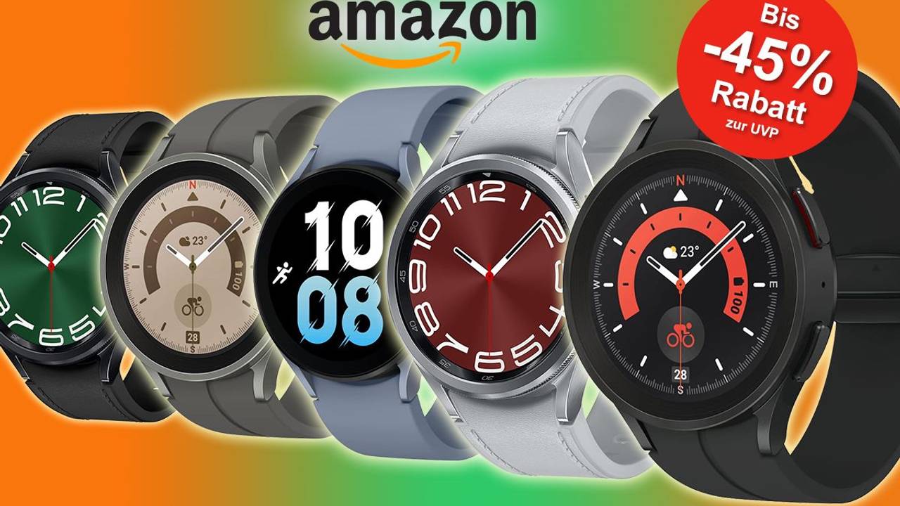 Auf dem Bild sind verschiedene Samsung Smartwatch Modelle abgebildet.