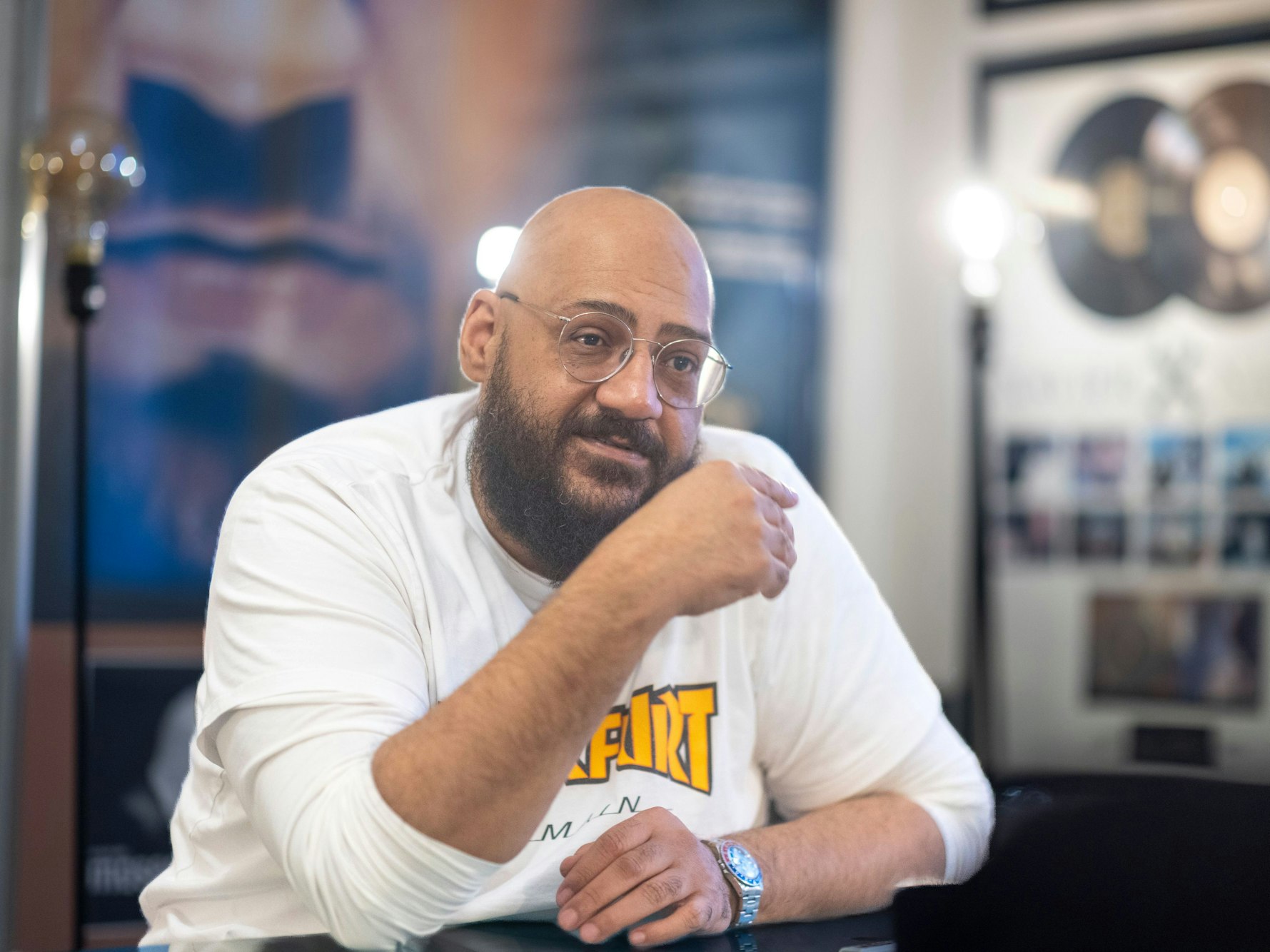 Moses Pelham, Musiker und Produzent, bei einem dpa-Interview.