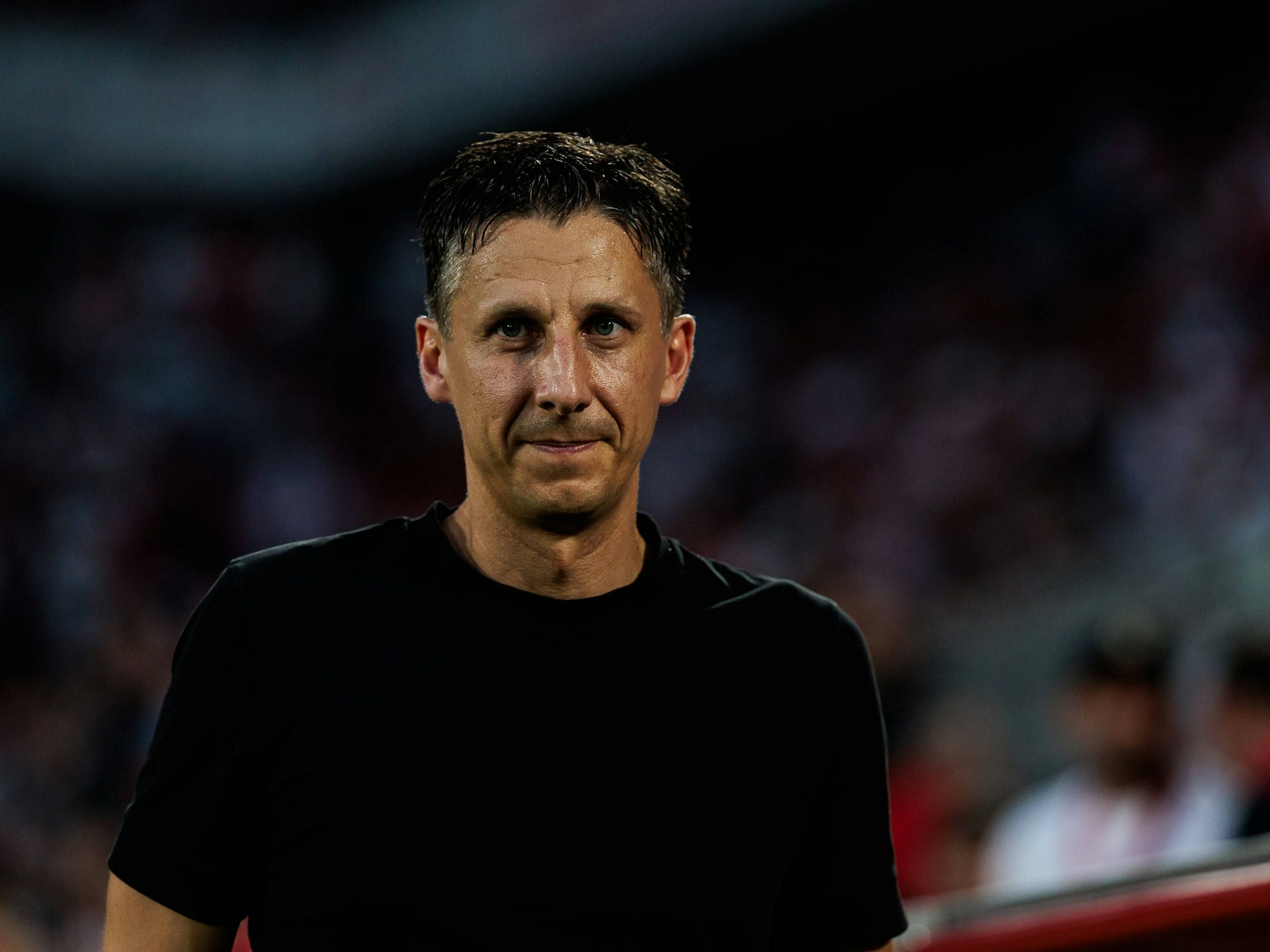 Christian Keller vor dem Spiel gegen Eintracht Braunschweig.