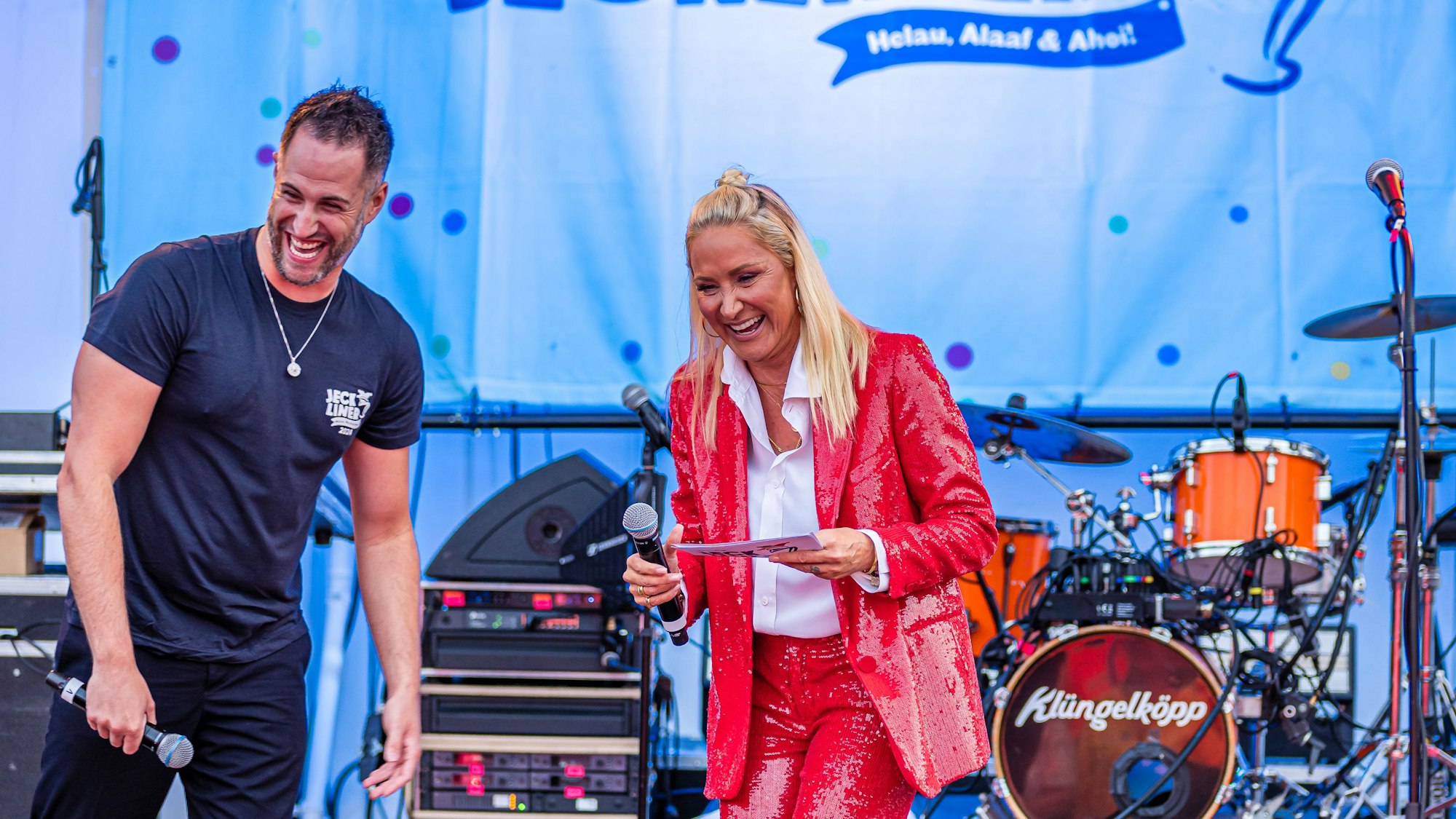 Nadine Kunze mit Pascal Tischler.